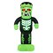 Green-Black LED Inflatable Frankenstein with Glowing Eyes and Rib Cage – 8.4 ft